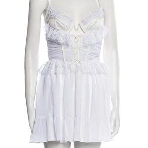 For Love & Lemons - White Mini Dress / Bachelorette / Bridal